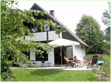 vakantiehuisje op het vakantiepark Frankenau